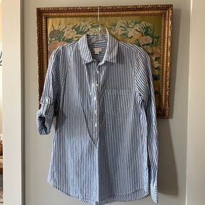J. Crew Striped Buttondown Shirt. EUC. Size S